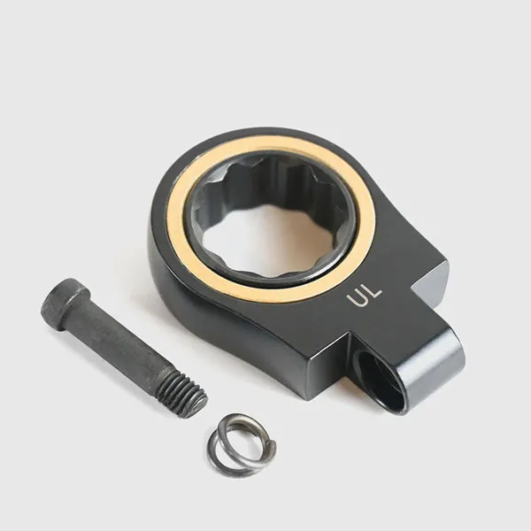 フジ矢 交換用首振りラチェットヘッド（黒金）17mm