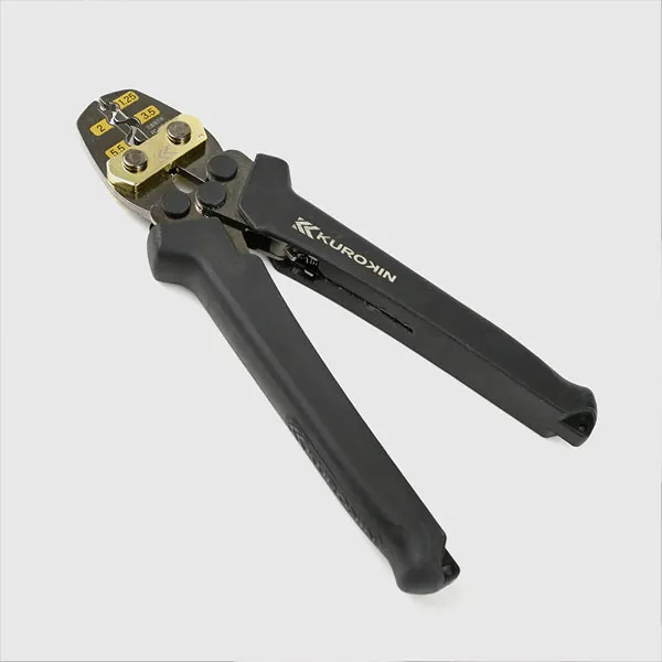 フジ矢 圧着工具（裸端子・裸スリーブ用・黒金）FC-15S-BG