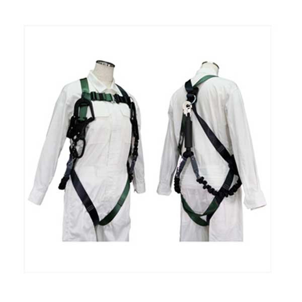 ジェフコム ハーネスランヤードセット HS-50DS-B オリーブ × ブラック