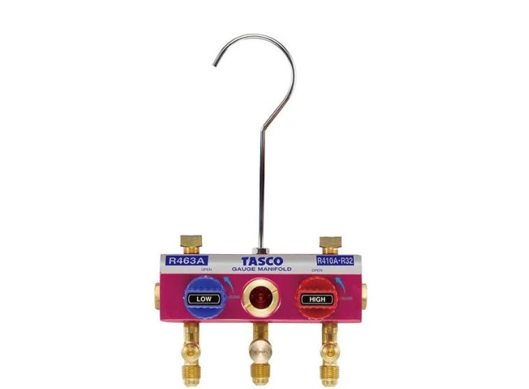 TASCO タスコ  R463A R410A R32用 ボールバルブ式タスコ ハイブリッドゲージマニホールドボディ TA122S-11