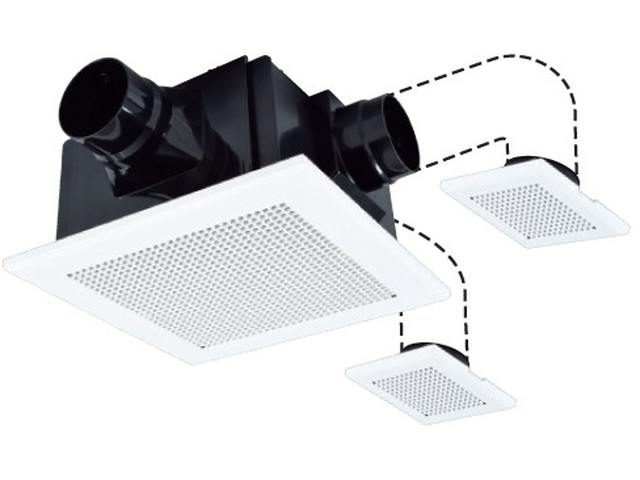 三菱電機　天井埋込形換気扇　樹脂製　ルーバーセット　2～3室用　VD-18ZFPC14