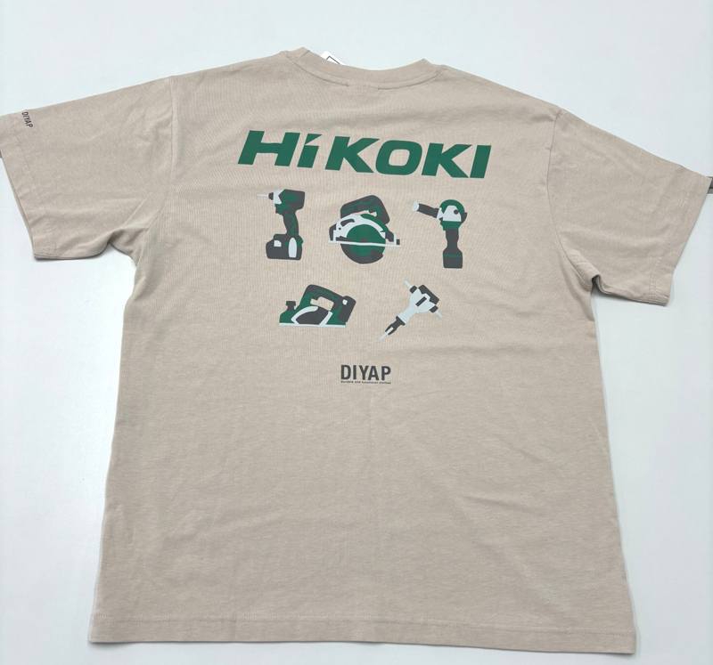 DIYAAP ハイコーキコラボTシャツ グレージュ 3L