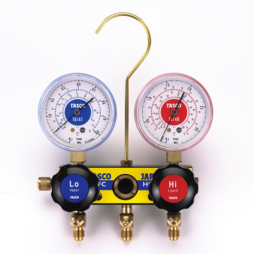 TASCO タスコ  R22 R12 R502用 サイトグラス付ゲージマニホールドキット TA120T-2