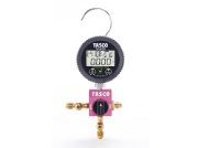 TASCO タスコ  R410A/R32R463A-J用ボールバルブ式デジタルシングルゲージマニホールドキット TA123DVH-2 バルブ付チャージホース150cm