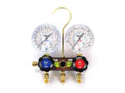 TASCO タスコ 　R404A R407C R507A R134a用 サイトグラス付ゲージマニホールド　TA124A-1