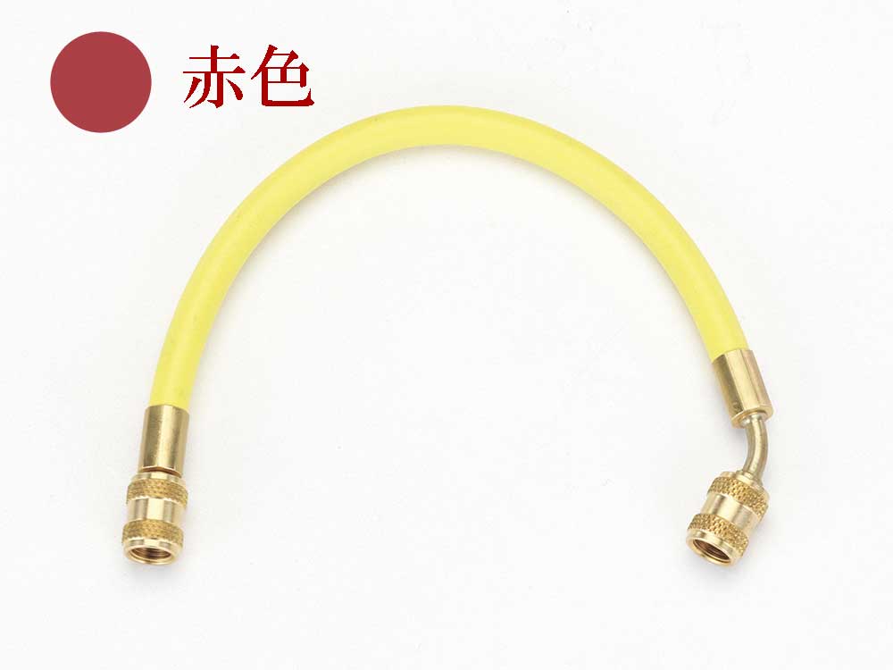 TASCO タスコ 1/4″ショートチャージホース TA136S-1 赤 30cm