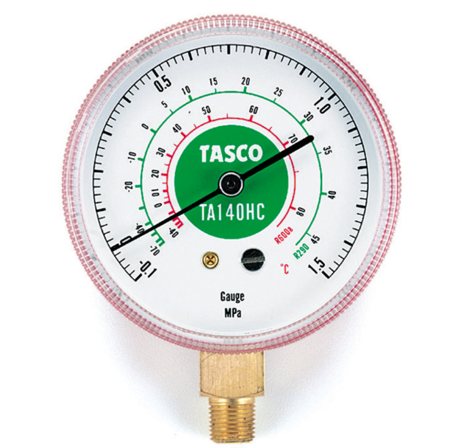 TASCO タスコ R600a、R290用高精度圧力計/連成計　TA140HC