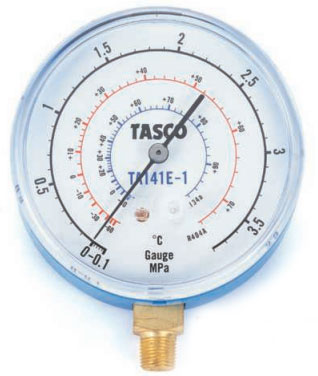 TASCO タスコ R134a、R404A用高精度圧力計/連成計　TA141E-1
