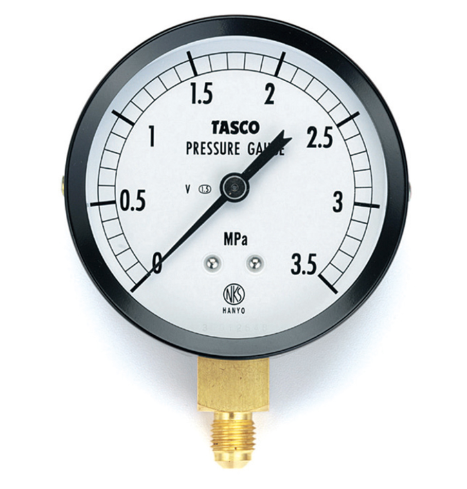 TASCO タスコ 75φフレアタイプ圧力計　TA141GA-235