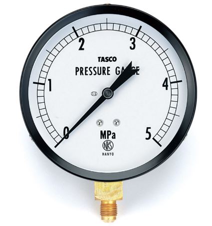 TASCO タスコ 100φフレアタイプ圧力計　TA141GF-350