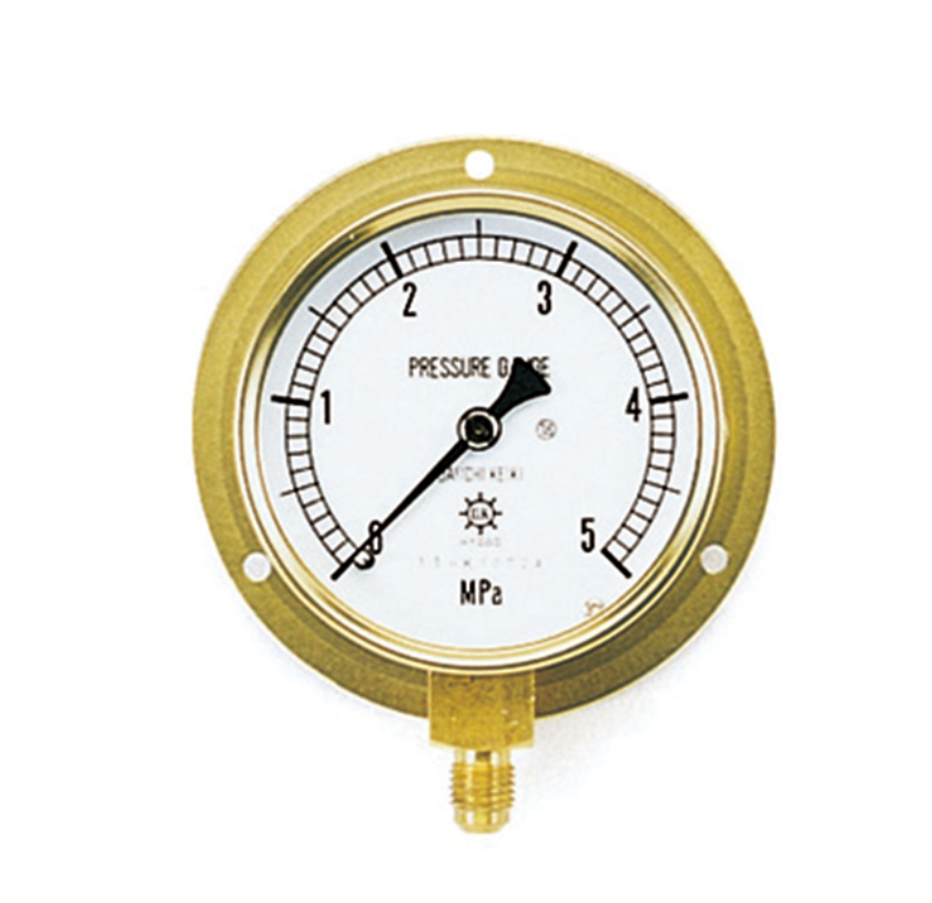 TASCO タスコ 75φ圧力計　TA148F-235　つば付き下出し