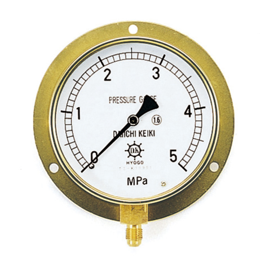 TASCO タスコ 100φ圧力計　TA148F-335　つば付き下出し