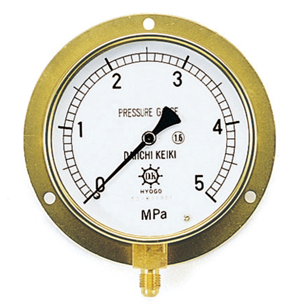 TASCO タスコ 100φ圧力計　TA148F-350　つば付き下出し