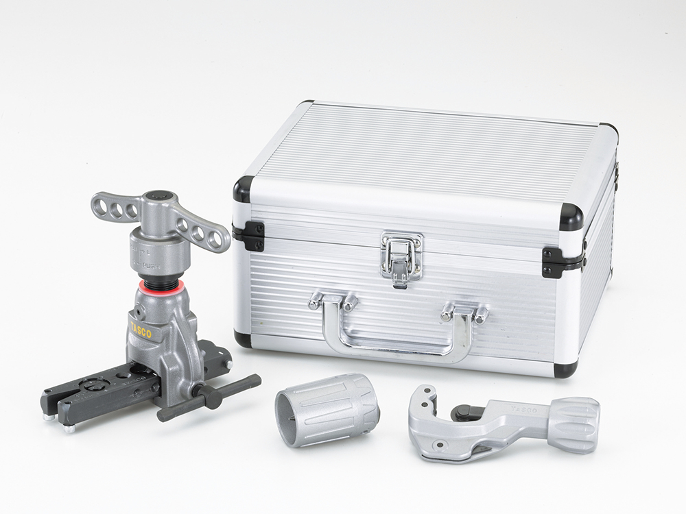 TASCO タスコ 　クイックハンドル式アルミ軽量フレアツール（スライドロック対応クランプバー）　TA55AHT-2