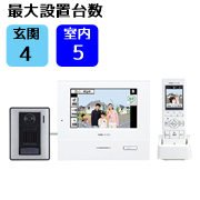 アイホン テレビドアホンワイヤレスセット WJ-45 ROCOタッチ7 電源直結式