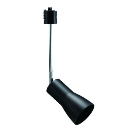 ヤザワ　セード付スポットライトロングE26電球なし黒 LCX25E262LBK